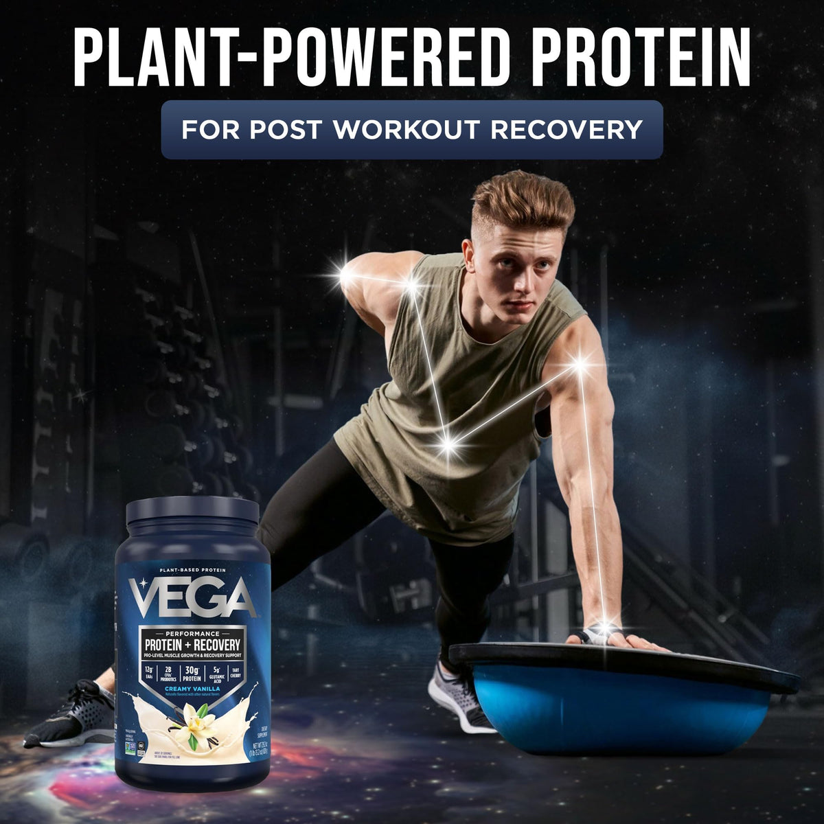 Vanilla Vegan Protein Powder 28.8 oz G712145