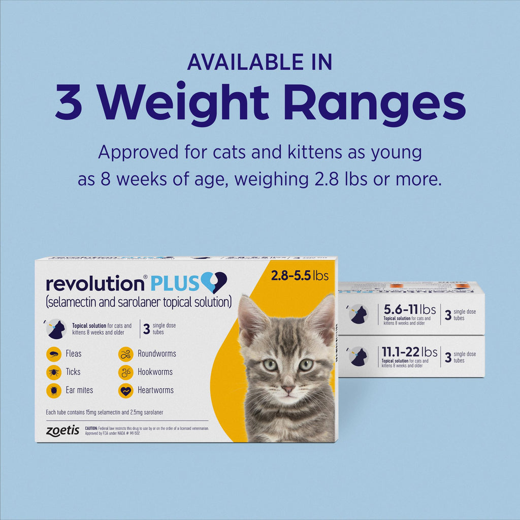 Topical Solution for Cats 5.6-11 lbs 1-Month Supply T600592