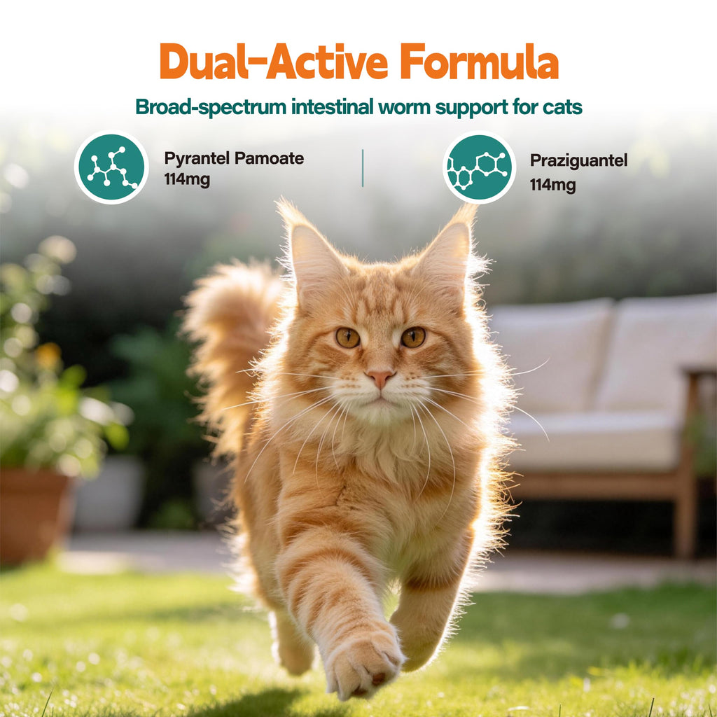 Broad Spectrum Cat Dewormer Tablets 60 Count T63910