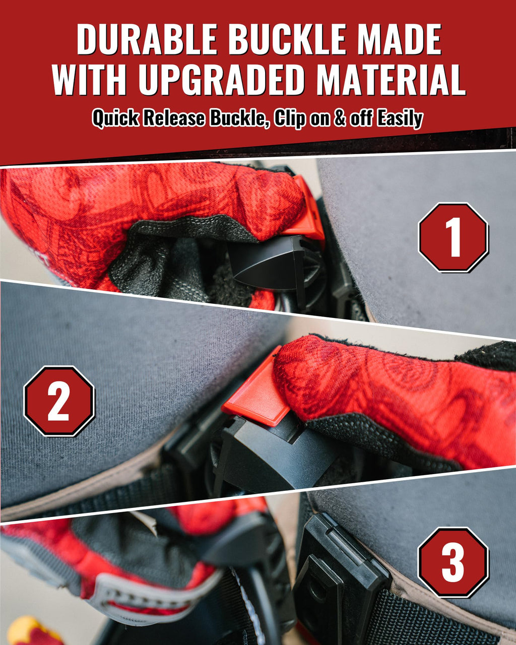 Heavy Duty Tool Belt with 2 Tool Pouches, Adjustable Work Belt Z8521