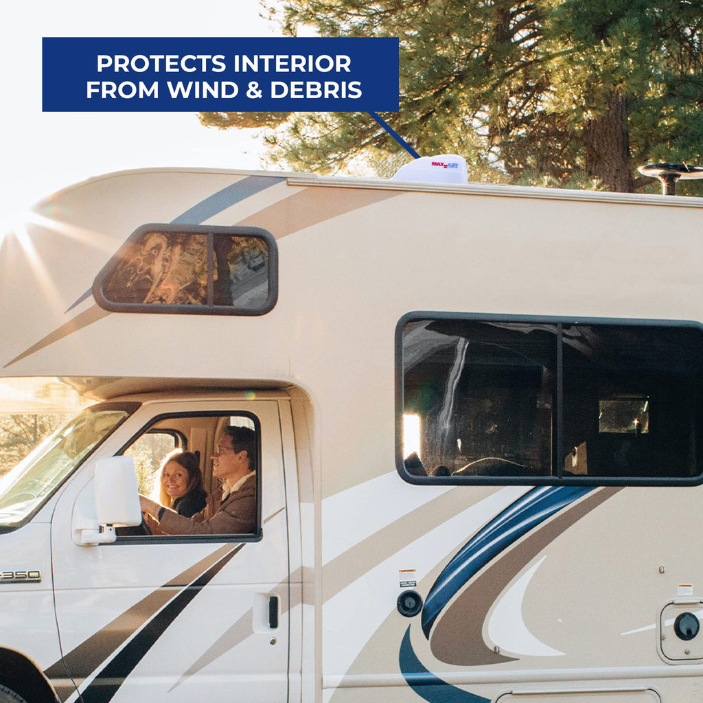 White RV Roof Vent Cover G961770