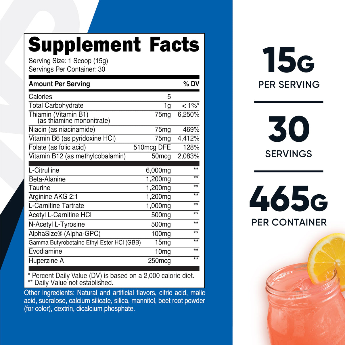 Stim-Free Pre-Workout 30 Servings K4614
