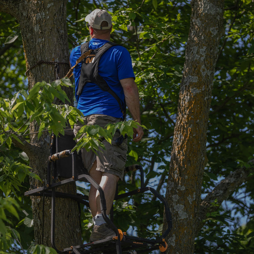 1 Person 21 Foot Climbing Tree Stand with Lumbar Seat F53062