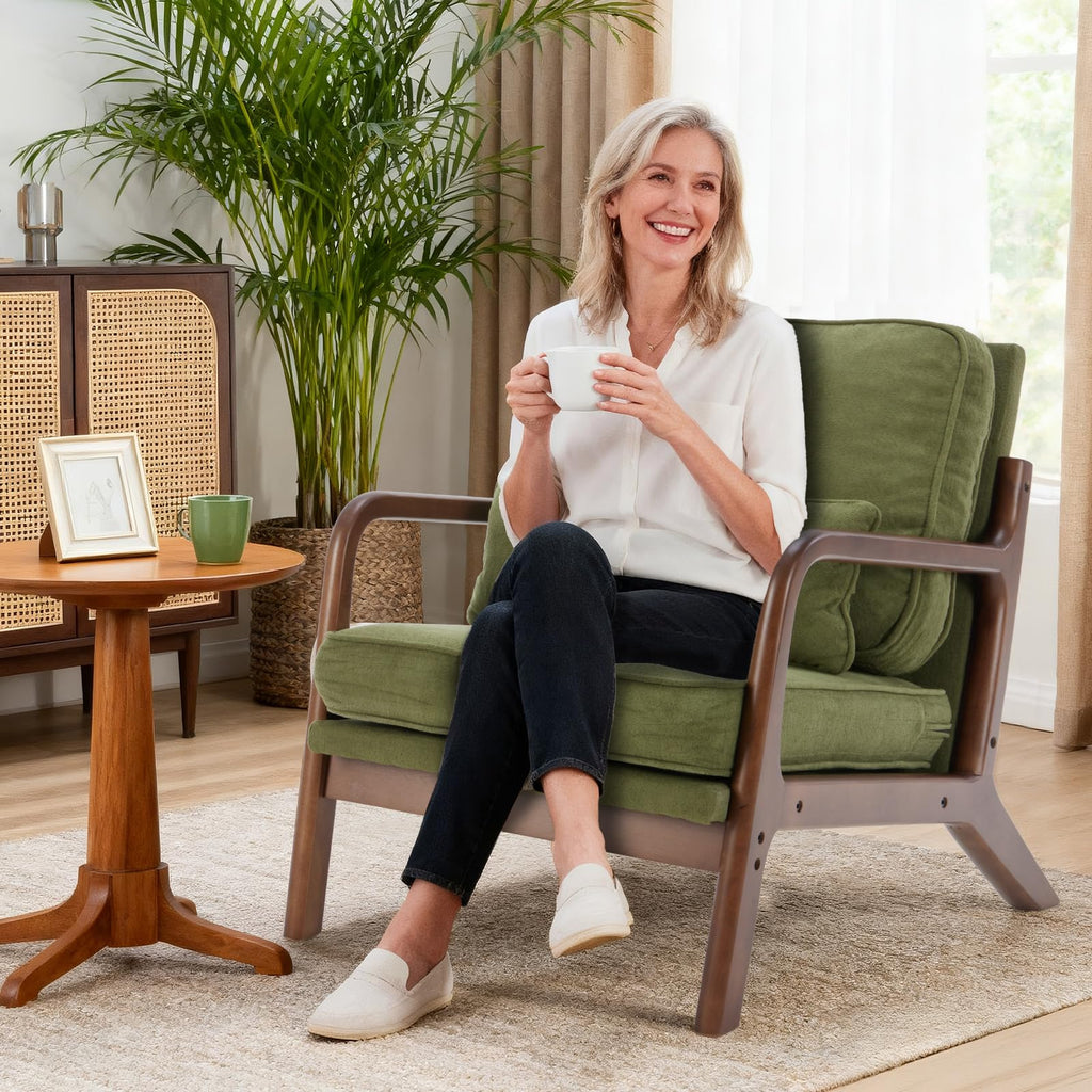 Mid Century Accent Chairs Set of 2 A7877