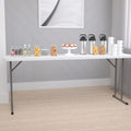 6-Foot White Plastic Folding Training Table N25567