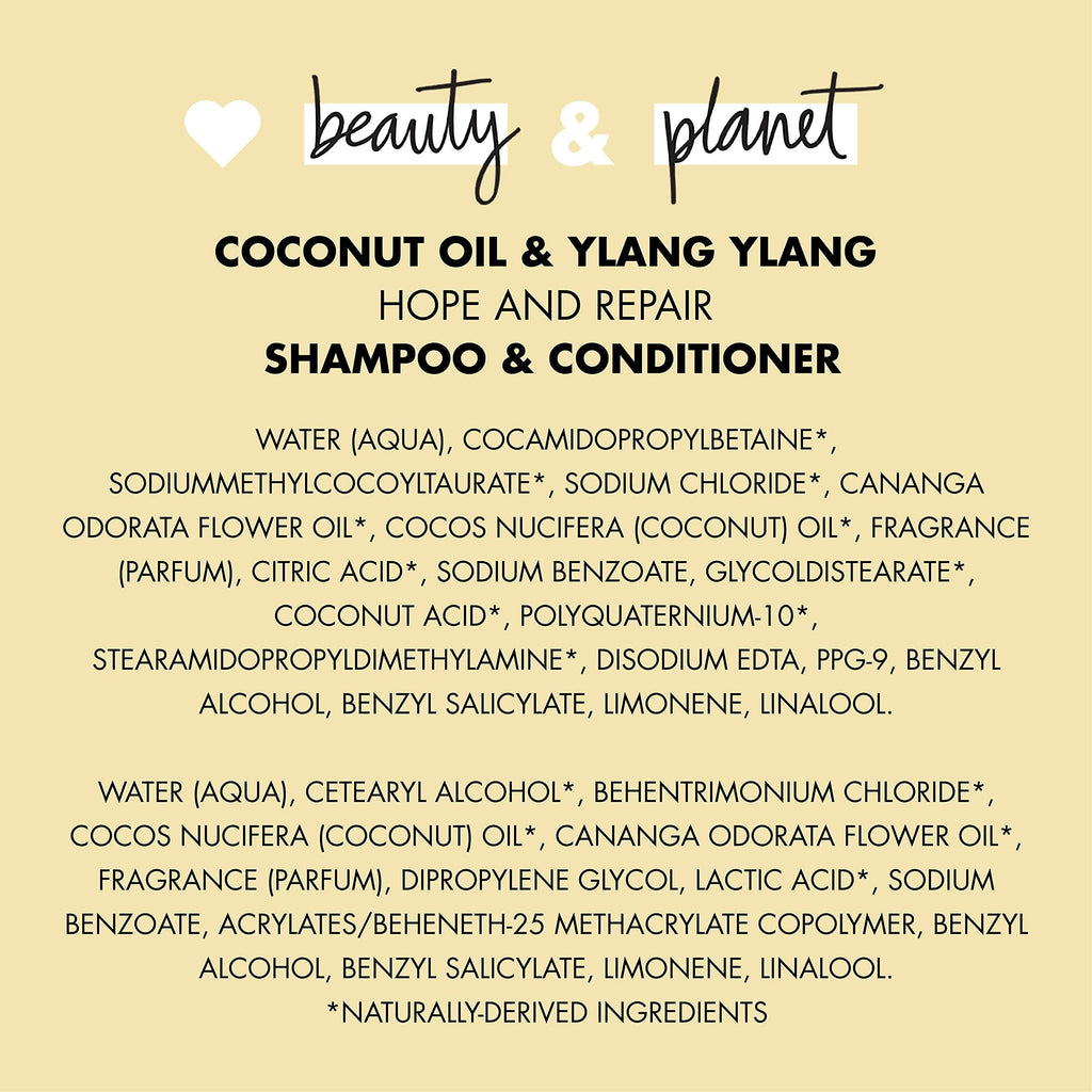 Coconut Oil & Ylang Shampoo and Conditioner 2 Count 13.5 oz W750643