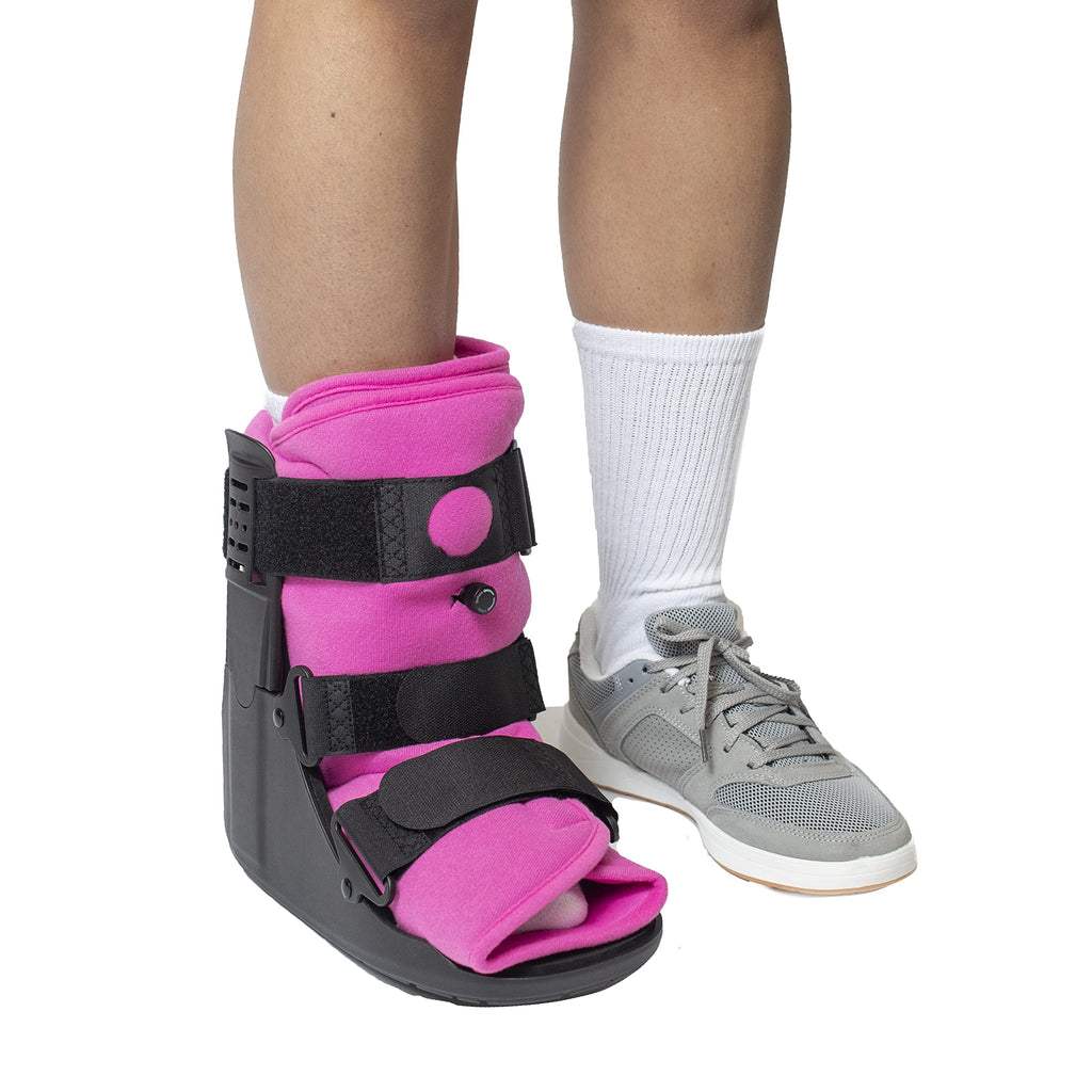 Pink Short CAM Walker Boot S2795