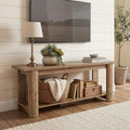 65 Inch Rustic Brown TV Stand C1049