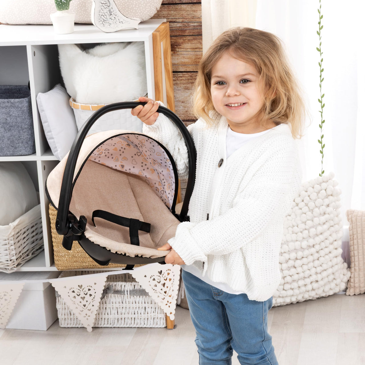 4-in-1 Doll Highchair, Swing, Bed & Car Seat J88795