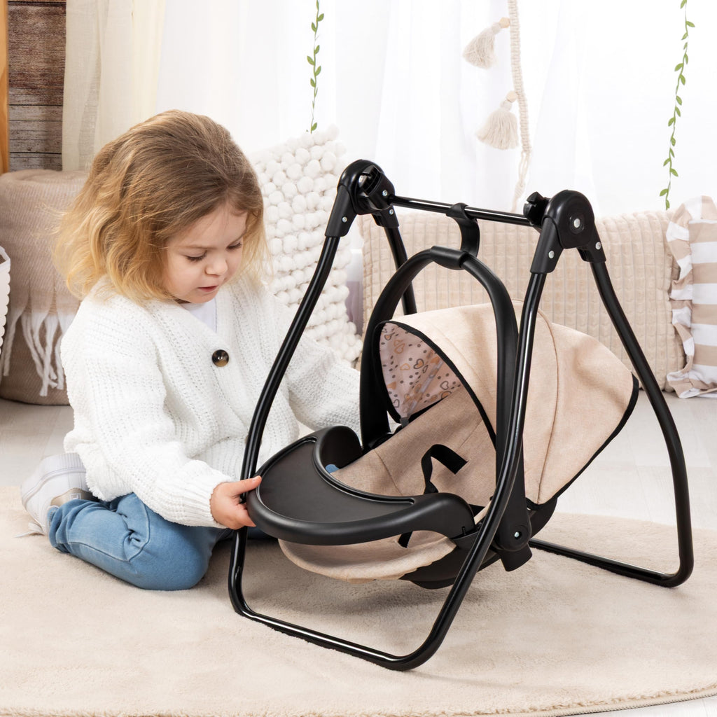 4-in-1 Doll Highchair, Swing, Bed & Car Seat J88795