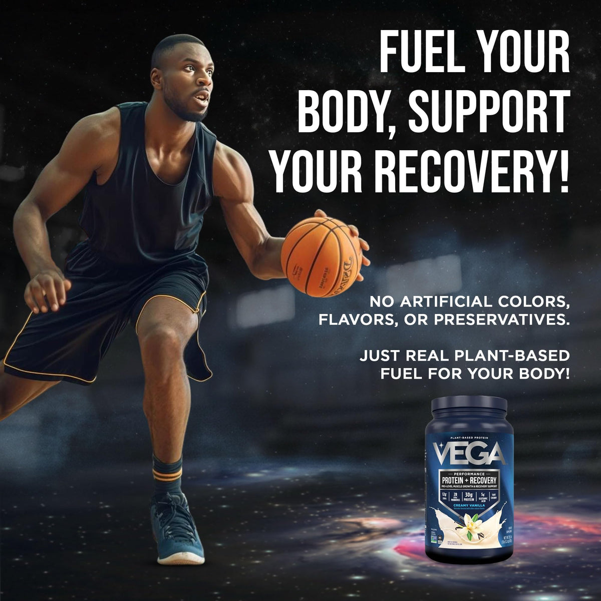 Vanilla Vegan Protein Powder 28.8 oz G712145