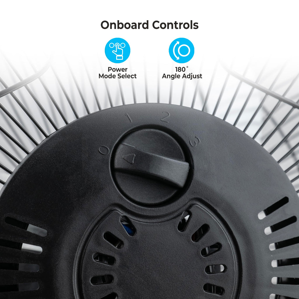 9 inch 3 Speed Metal Floor or Table Fan with Carry Handle X144