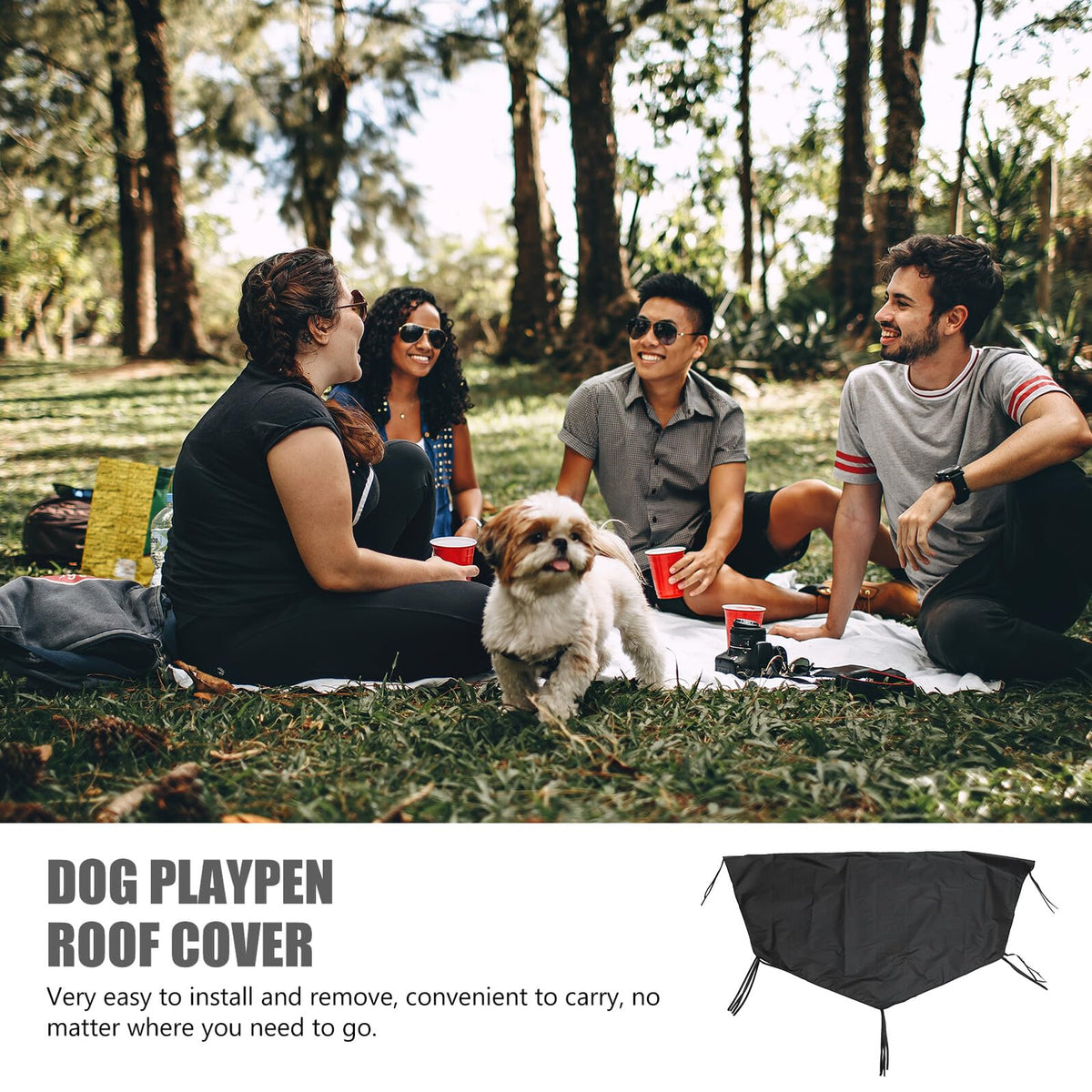 Heavy Duty Oxford Dog Playpen Cover F460218