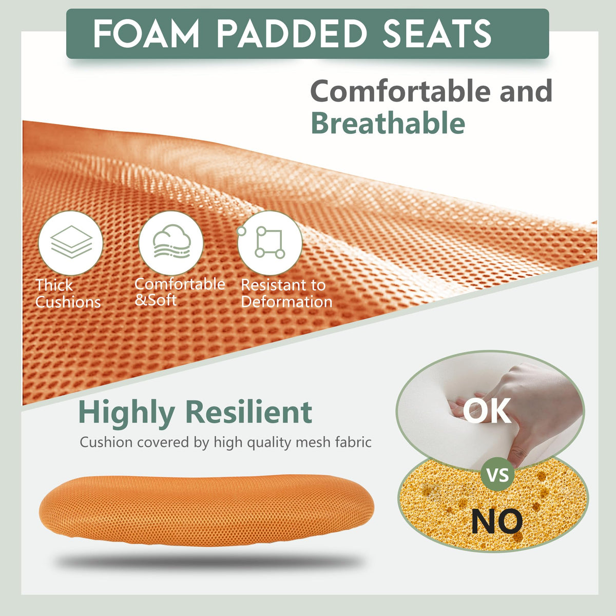 Orange Ergonomic Mesh Office Chair P899043