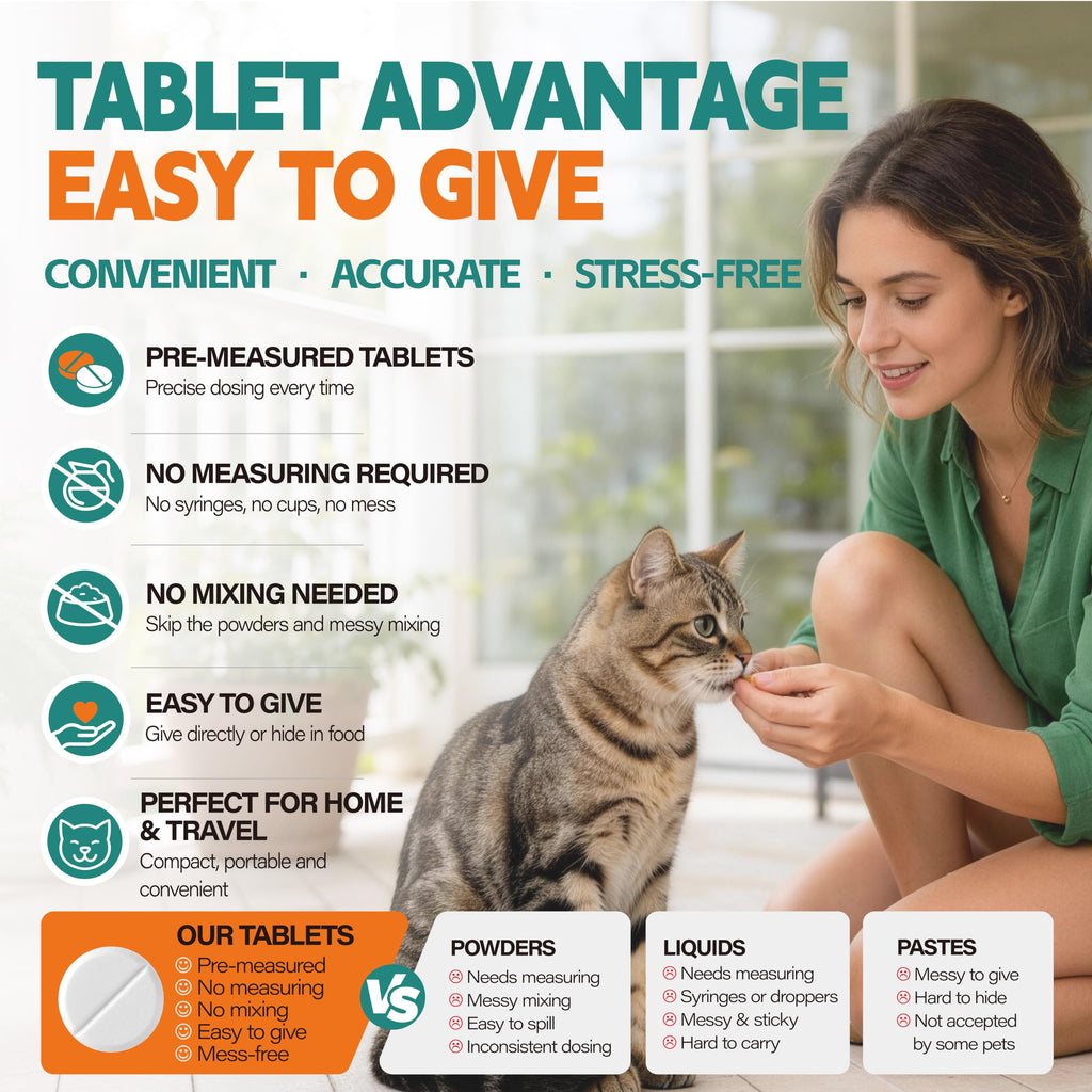 Broad Spectrum Cat Dewormer Tablets 60 Count T63910