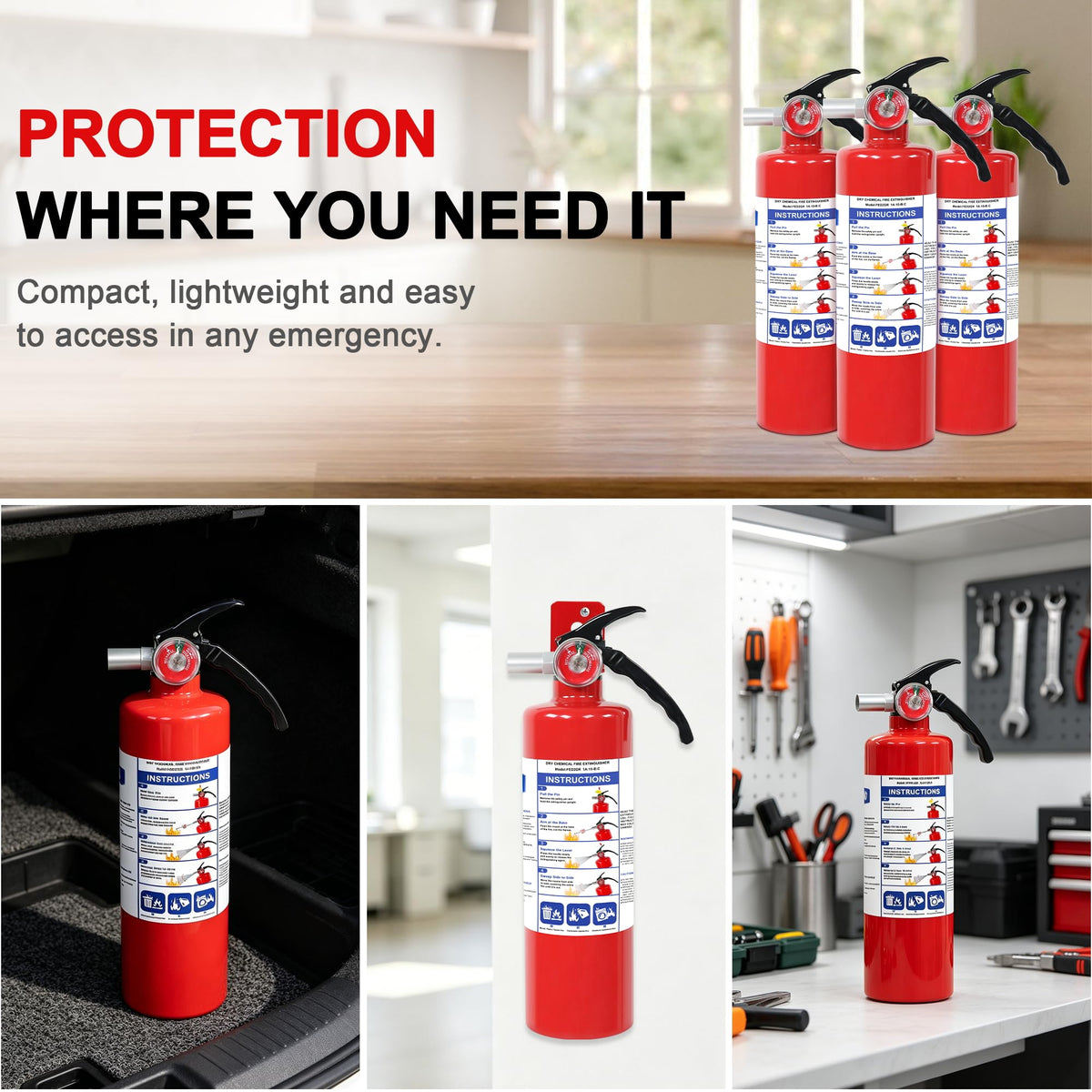 2.5lb ABC Dry Chemical Fire Extinguisher O420220