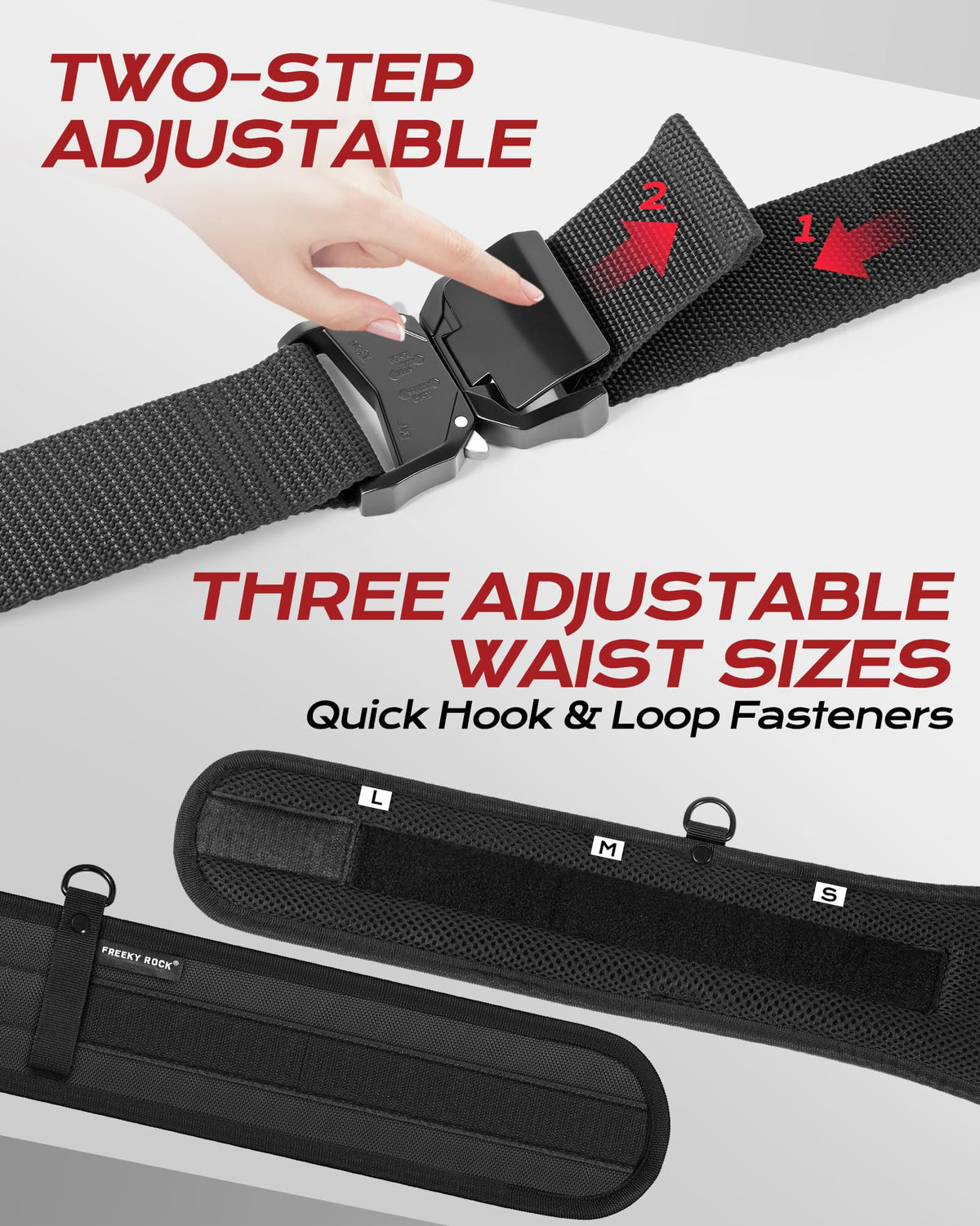 Heavy Duty Tool Belt with 2 Tool Pouches, Adjustable Work Belt Z8521