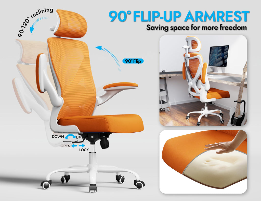 Ergonomic Mesh Office Chair with Headrest O581863