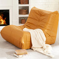 Leather Memory Foam Bean Bag Chair N33899