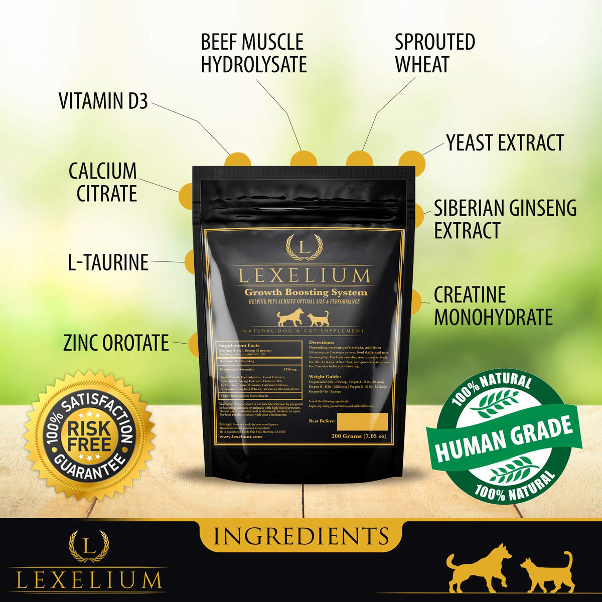 Weight Gainer Supplement for Dogs & Cats 200g X307717