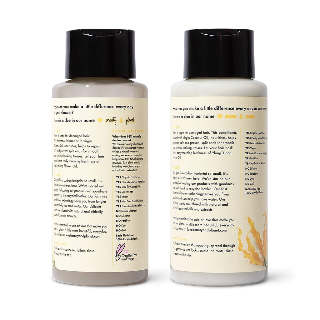 Coconut Oil & Ylang Shampoo and Conditioner 2 Count 13.5 oz W750643