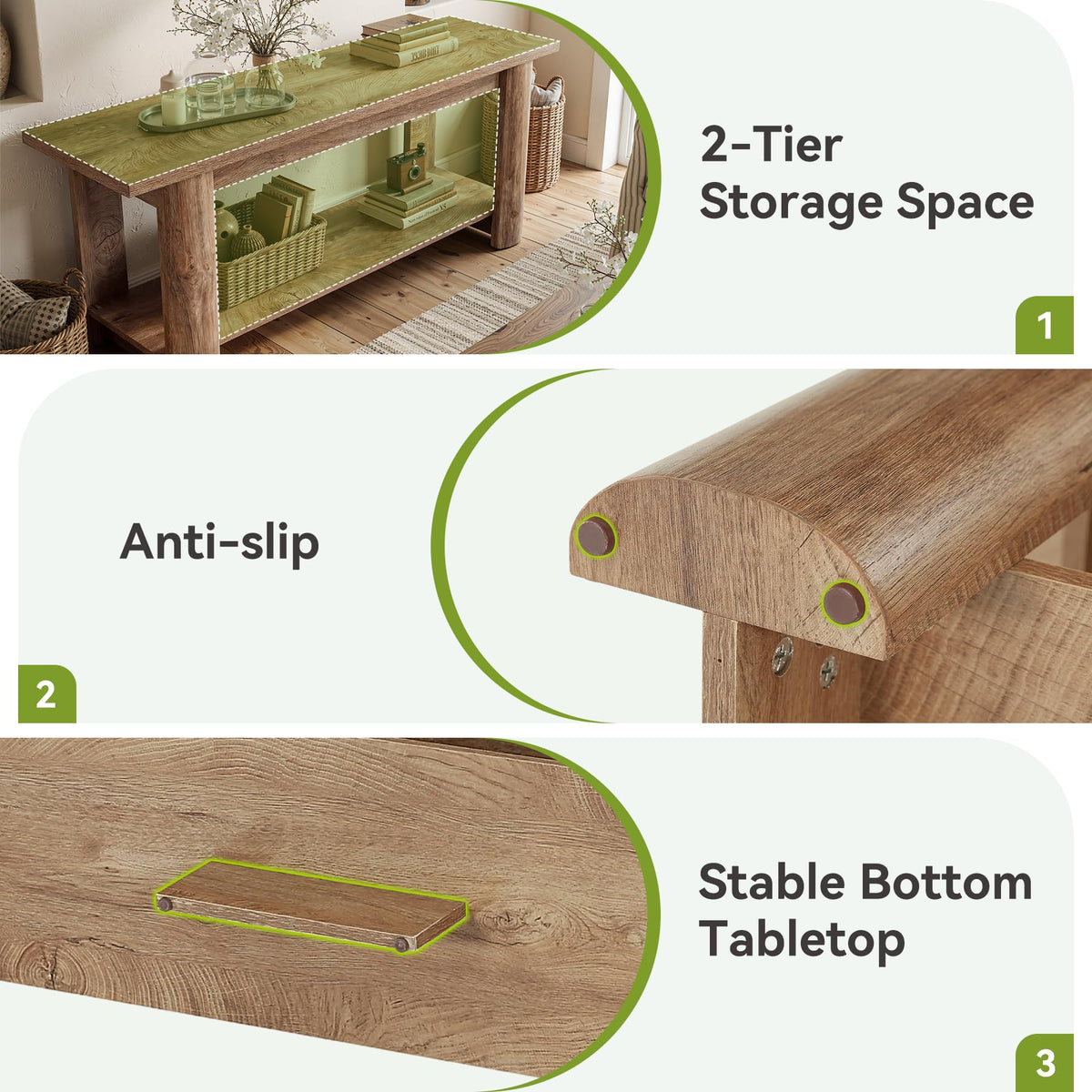 65 Inch Rustic Brown TV Stand C1049