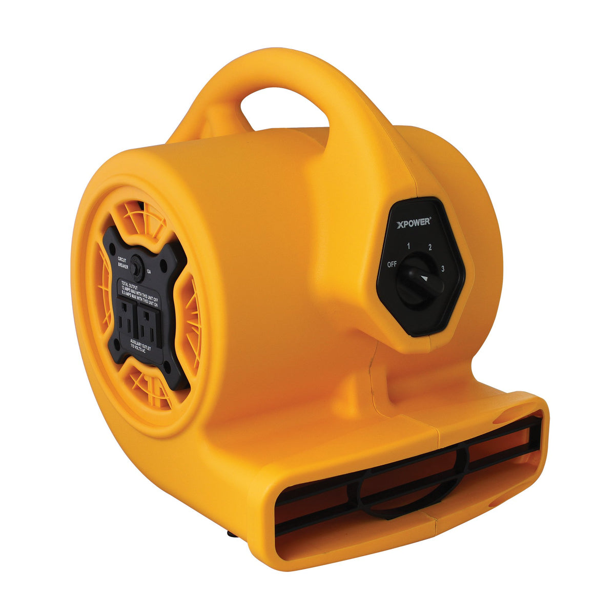 1/5 HP 800 CFM Centrifugal Air Mover, Carpet Dryer, Floor Fan, Blower, Yellow K47728