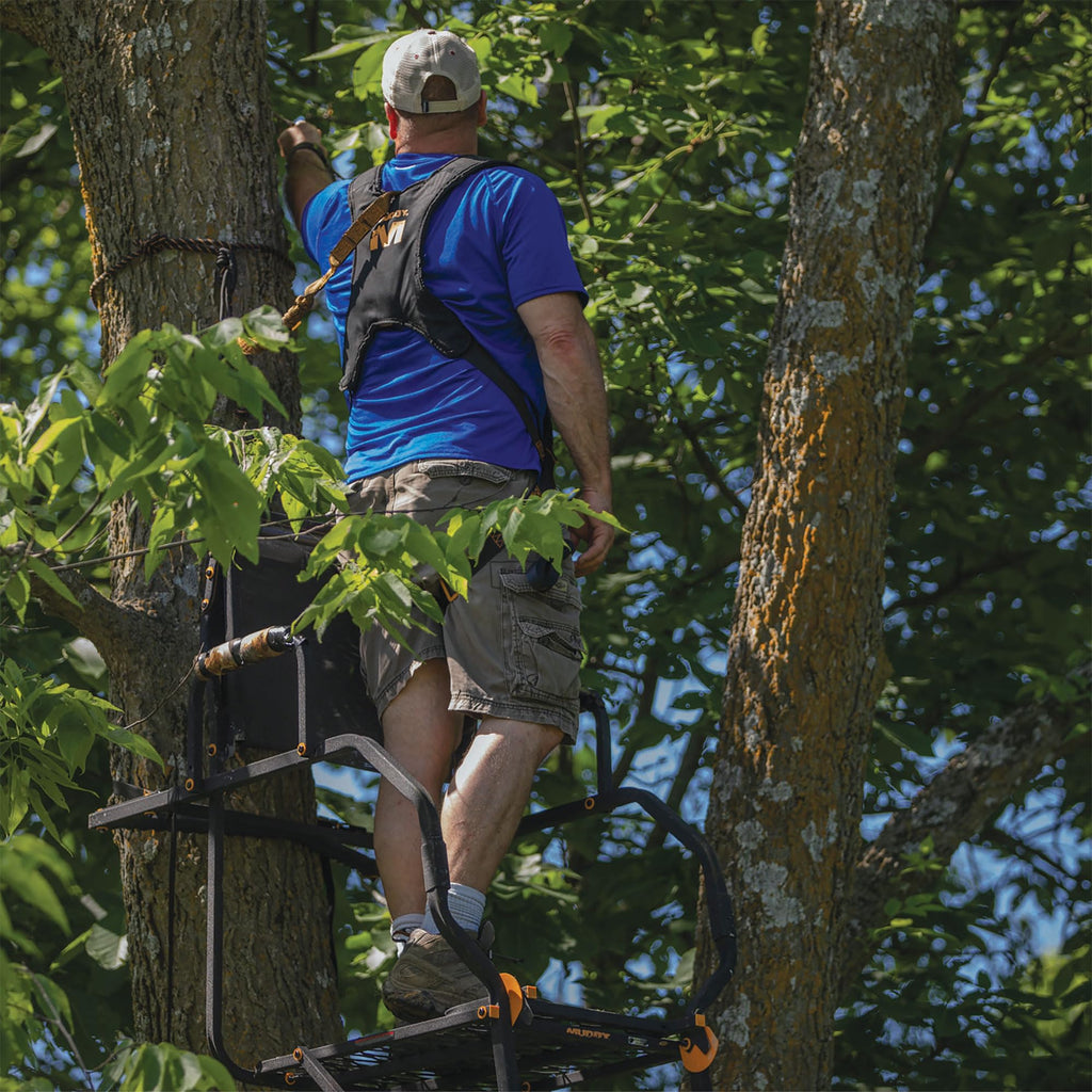 1 Person 21 Foot Climbing Tree Stand with Lumbar Seat F53062