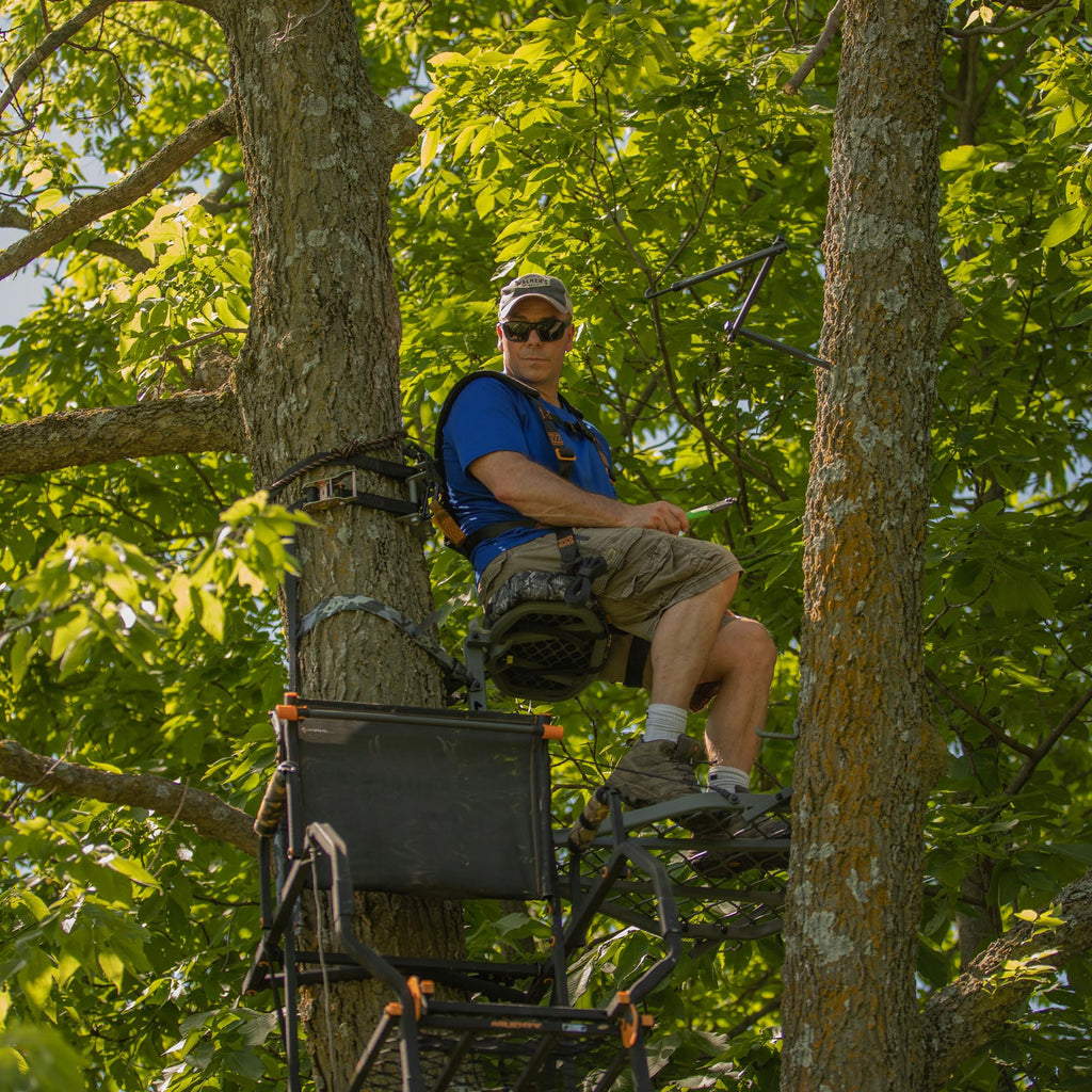 1 Person 21 Foot Climbing Tree Stand with Lumbar Seat F53062
