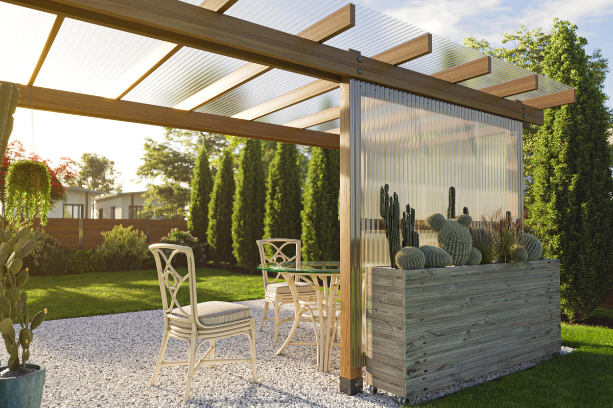 Clear Polycarbonate Roofing Panels 20-Pack 21 in. W x 72 in. L U6212