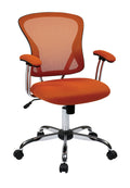 Orange Mesh Back Adjustable Task Chair I269